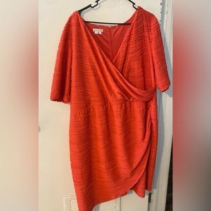 London Times woman faux wrap midi dress. EUC . Size 22w